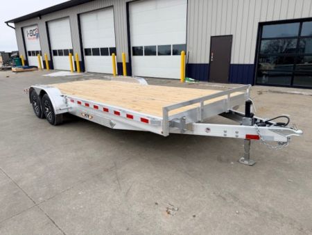 New 2027 H&H Aluminum 82 x18'+2' 10k Car Hauler Trailer Car Hauler