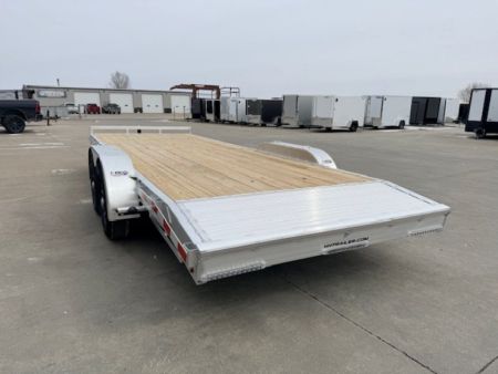 New 2027 H&H Aluminum 82"x18'+2' 10k Car Hauler Trailer Car Hauler