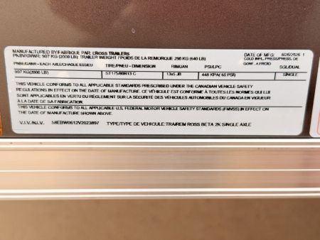 New 2027 Cross Trailers 4-6-1V Enclosed Barn Door 2K GVWR