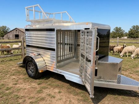 New 2027 Frontier Trailers 4 x 8 Farmhand Livestock Trailer | All-Aluminum | 2,990 GVWR | Hay Rack Stock / Stock Combo Trailer