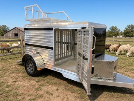 New 2027 Frontier Trailers 4 x 8 Farmhand Aluminum Livestock Trailer | 2,990 GVWR | Hay Rack Stock / Stock Combo Trailer
