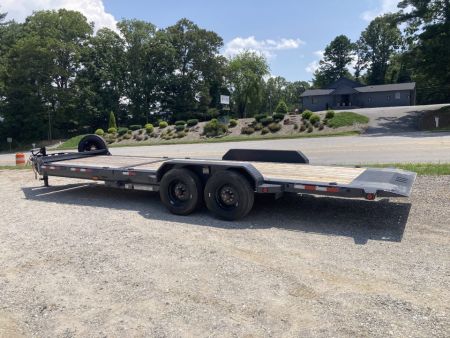 New 2027 Iron Bull Tilt Trailer / THB Series / 81  x 24 ' (8' Stationary 16' Tilt) / 2-10,000# Electric Brake Axles / Toolbox