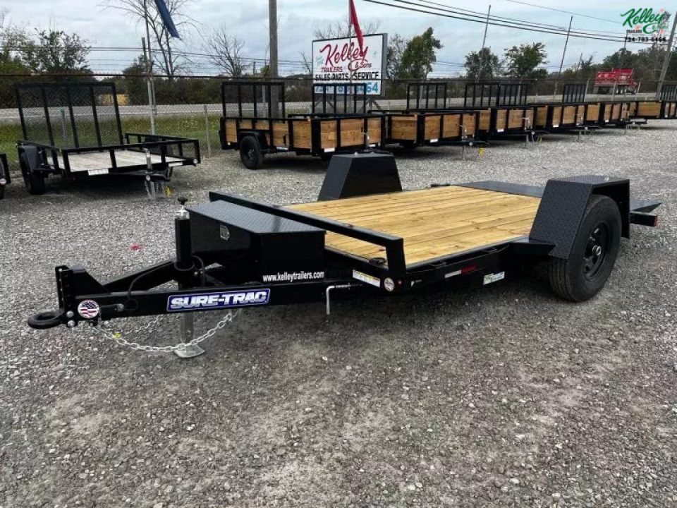 New 2026 Sure-Trac 78 x12 7.8K Tilt Bed Equipment Trailer