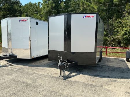 New 8.5 x 16 Outback DLX Flat Top V-Nose Car Hauler 10KSTANDARD INTERIOR HEIGHT