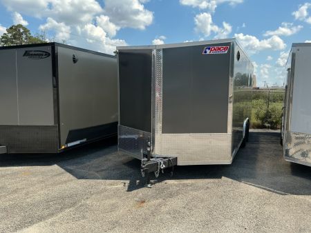 New 8.5 x 20 Journey SE Flat Top Sloped V-nose Car Hauler 10K