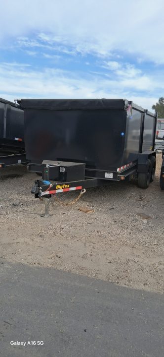 New 2027 Big Tex Trailers 7X14 CHANNEL TANDEM AXLE DUMP TRAILER 14K WITH 4FT SIDES