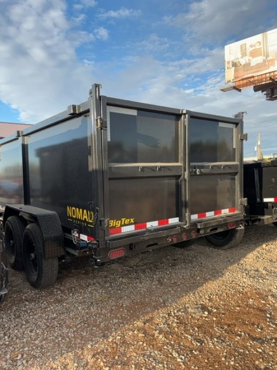 New 2027 Big Tex Trailers 7X14 CHANNEL TANDEM AXLE DUMP TRAILER 14K WITH 4FT SIDES