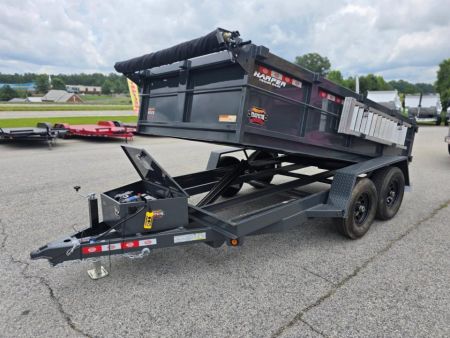 New 2027 PROSPECTOR 10K 6X12 DUMP TRAILER WITH 2' WALLS WITH ALUMINUM RAMPS