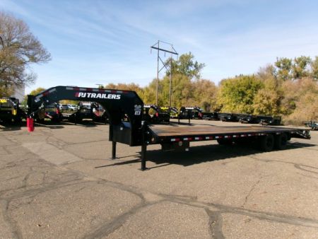 New 2027 PJ Trailers LDQ32D2BSWK-BYSC-JA06 Flatbed Trailer