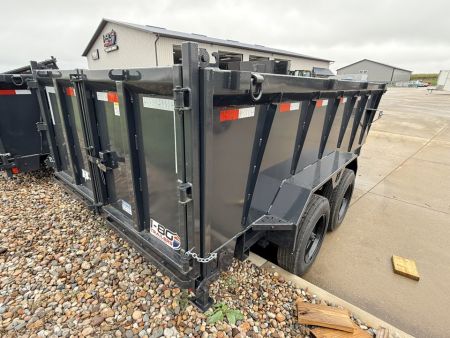 New 2027 Hillcrest Charcoal 7'X14' 17.6K 40" Side Dump Trailer