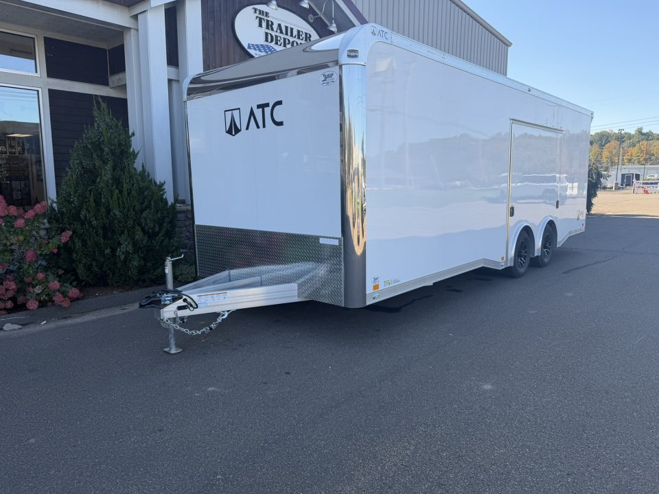 New ATC 8’6″ X 24′ ROM ENCLOSED CAR HAULER WITH ESCAPE DOOR 9.9K
