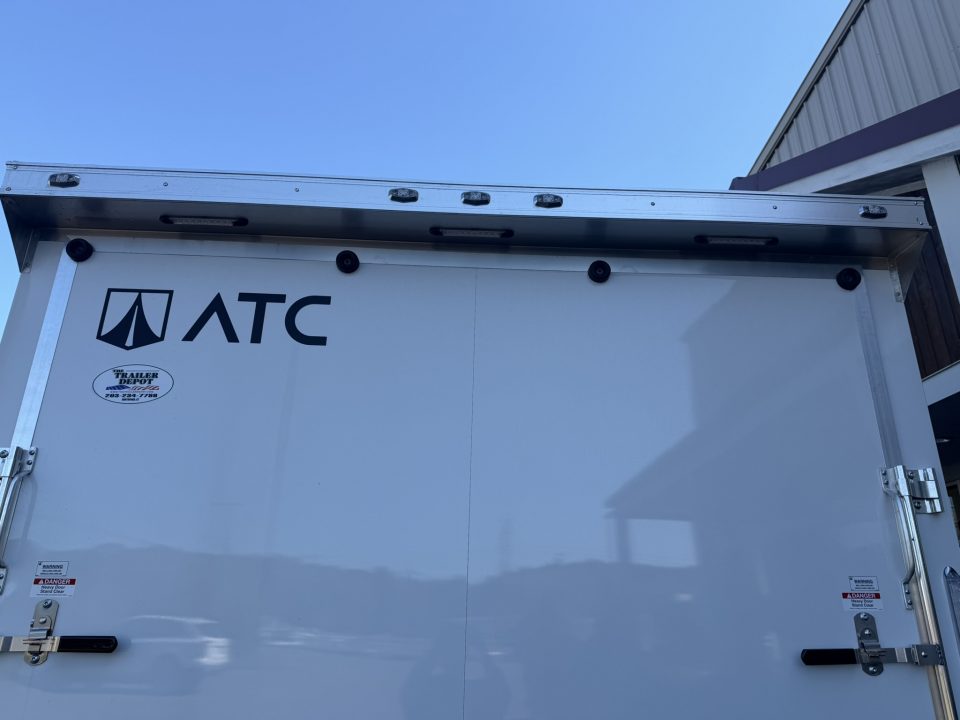 New ATC 8’6″ X 24′ ROM ENCLOSED CAR HAULER WITH ESCAPE DOOR 9.9K