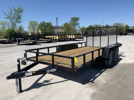 New 2027 AMO AL14TB (76  X 14') 7K Landscape Utility Trailer