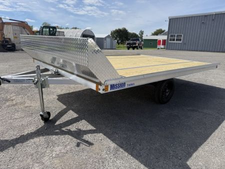 New 2027 Mission 101X12 Open Flat Snowmobile Trailer