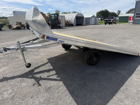 New 2027 Mission 101X12 Open Flat Snowmobile Trailer