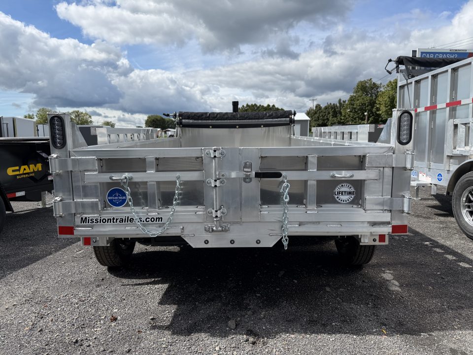 New 2027 Mission Aluminum 6X12 Dump Trailer 10K