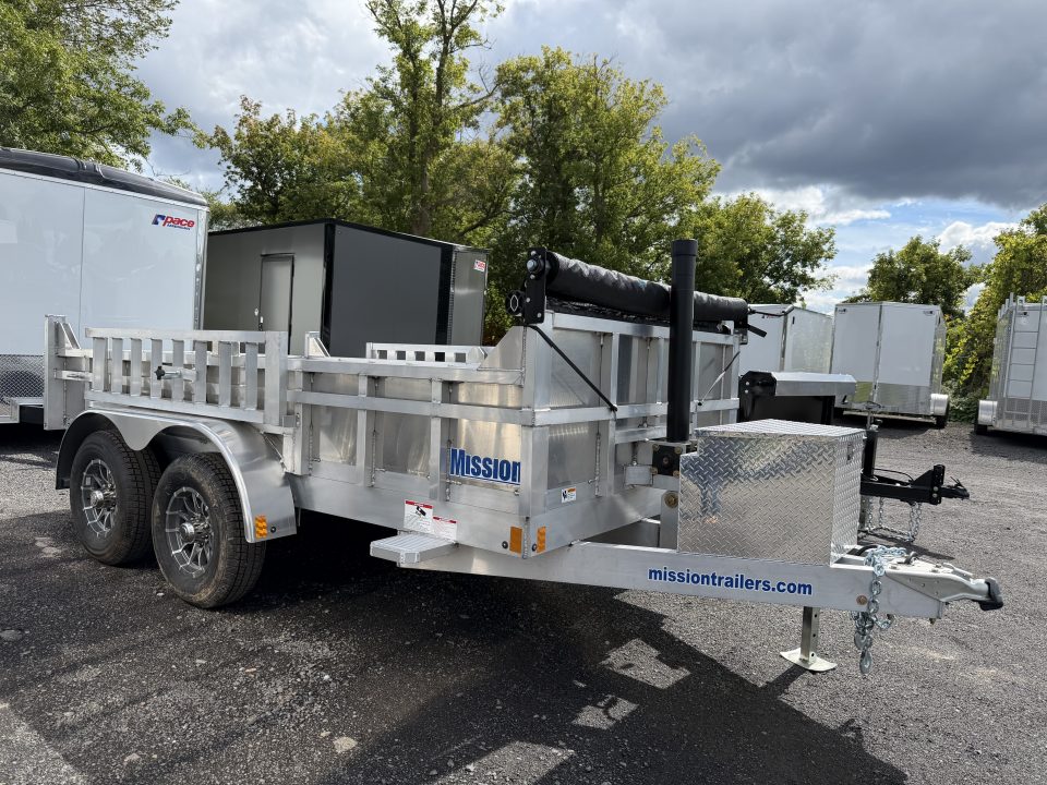 New 2027 Mission Aluminum 6X12 Dump Trailer 10K