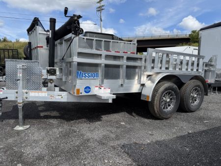 New 2027 Mission Aluminum 6X12 Dump Trailer 10K