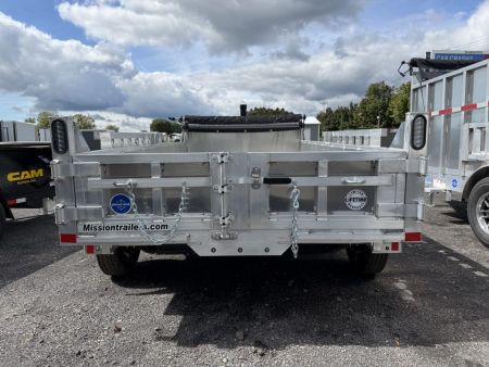 New 2027 Mission Aluminum 6X12 Dump Trailer 10K