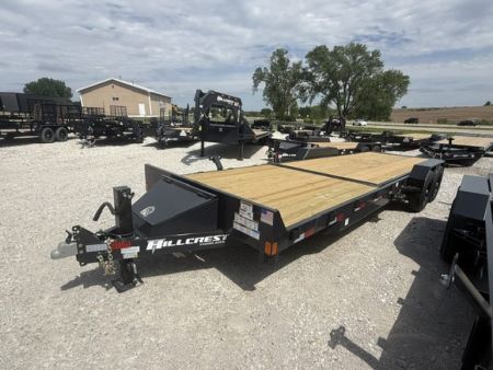 New 2027 Hillcrest Black-Grey 82 x16'+8' 15.4k Partial Tilt Trailer