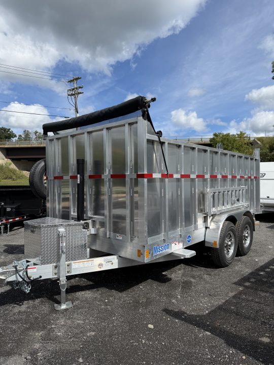 New 2027 Mission 7X14 High Side Dump Trailer 12K