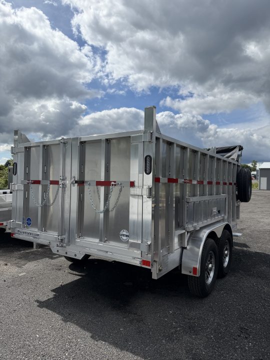 New 2027 Mission 7X14 High Side Dump Trailer 12K