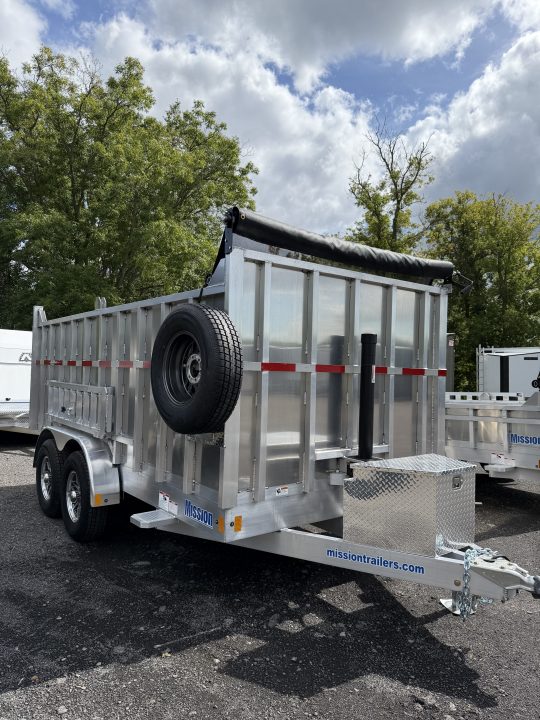 New 2027 Mission 7X14 High Side Dump Trailer 12K