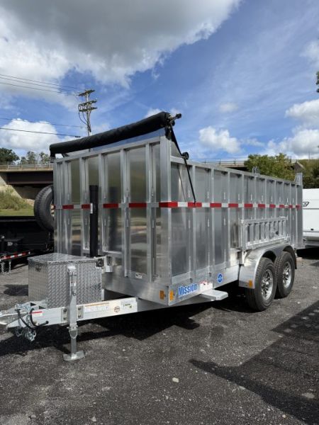 New 2027 Mission 7X14 High Side Dump Trailer 12K