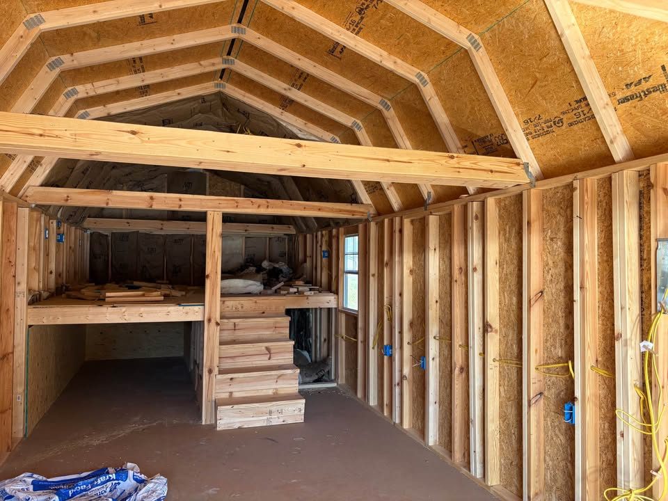 New 2026 Oak Ridge 12x32 Lofted Garage *REPO*