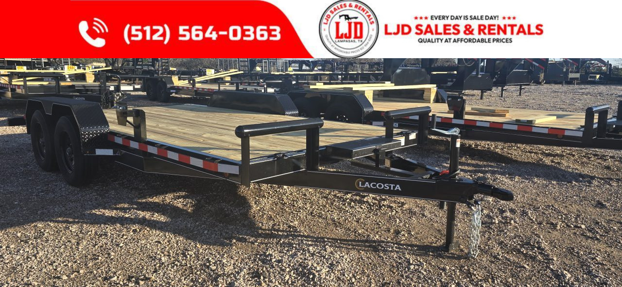 New 2027 Lacosta - 83  x 18' - Car Hauler - 7K GVWR
