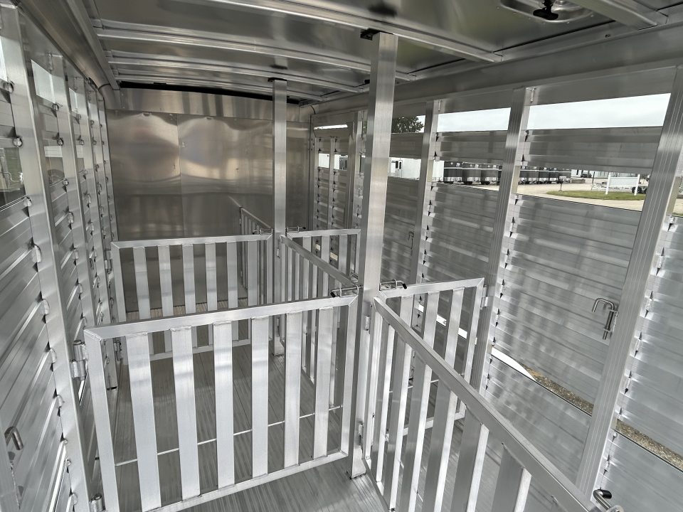 New 2027 Exiss Trailers Exhibitor 615A 6 Pen Stock Trailer