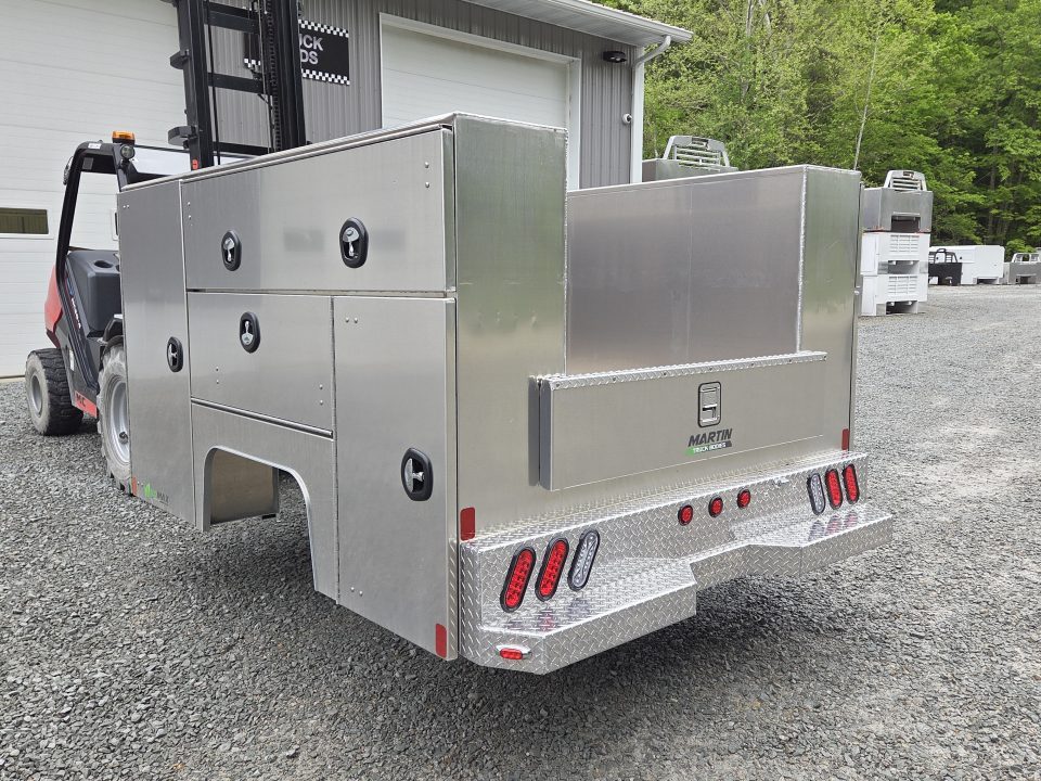 New Martin Truck Bodies Aluminum HSB Service Body 8' SRW HSB 57" Tall Compartments Service Bodies