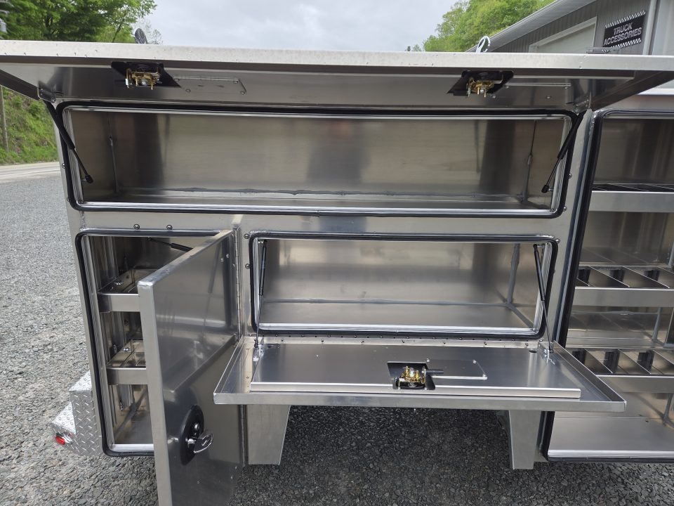 New Martin Truck Bodies Aluminum HSB Service Body 8' SRW HSB 57" Tall Compartments Service Bodies
