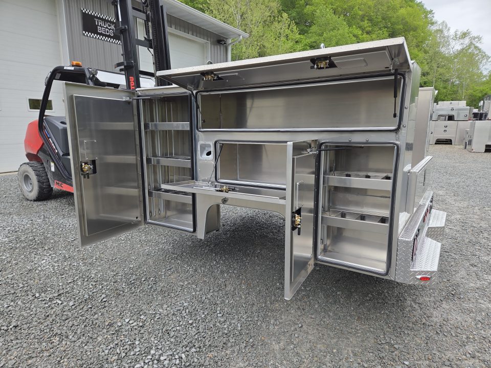 New Martin Truck Bodies Aluminum HSB Service Body 8' SRW HSB 57" Tall Compartments Service Bodies