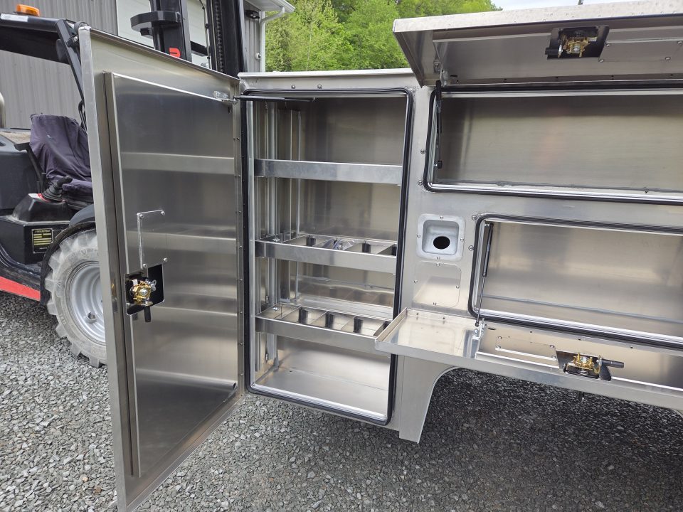 New Martin Truck Bodies Aluminum HSB Service Body 8' SRW HSB 57" Tall Compartments Service Bodies