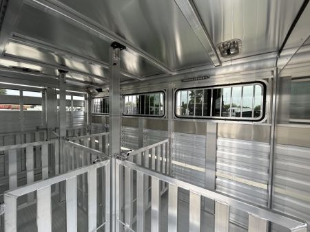 New 2027 Exiss Trailers Exhibitor 615W 6 Pen Stock Trailer