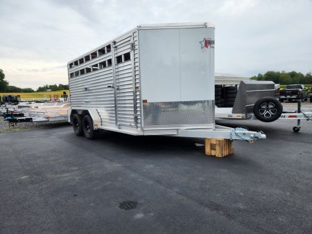 New 2027 Frontier Trailers LIVESTOCK 16-7 Aluminum Stock / Stock Combo Trailer