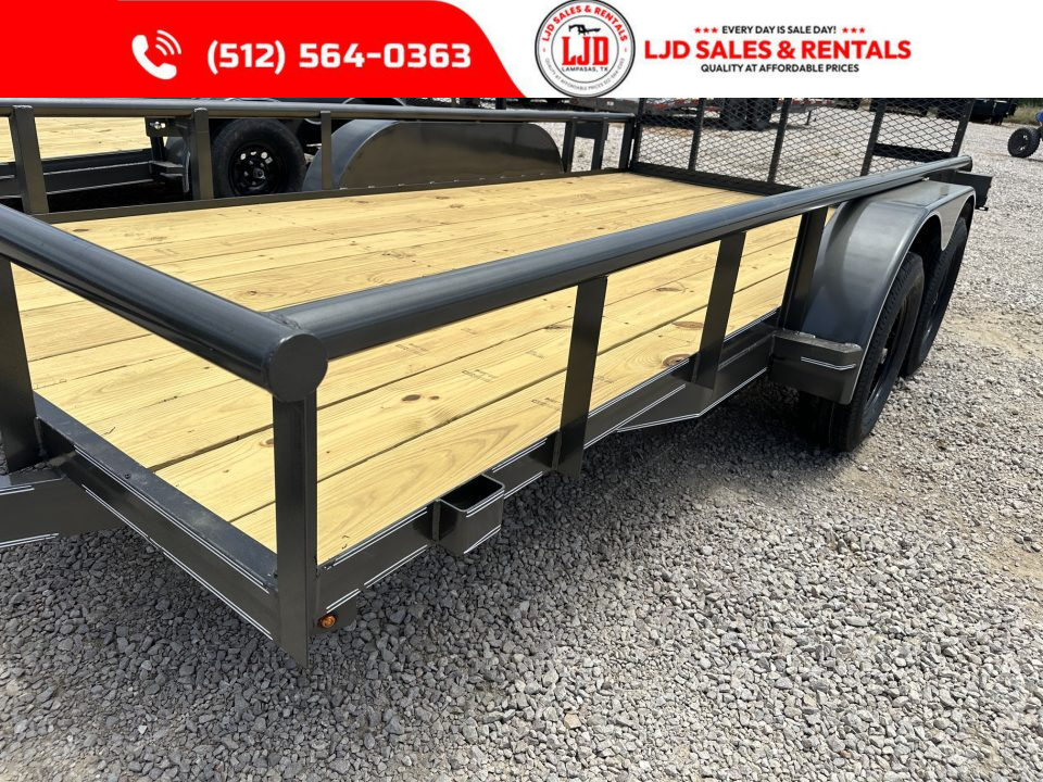 New 2027 Triple R - 77" x 14' - 4' Gate - Utility Trailer