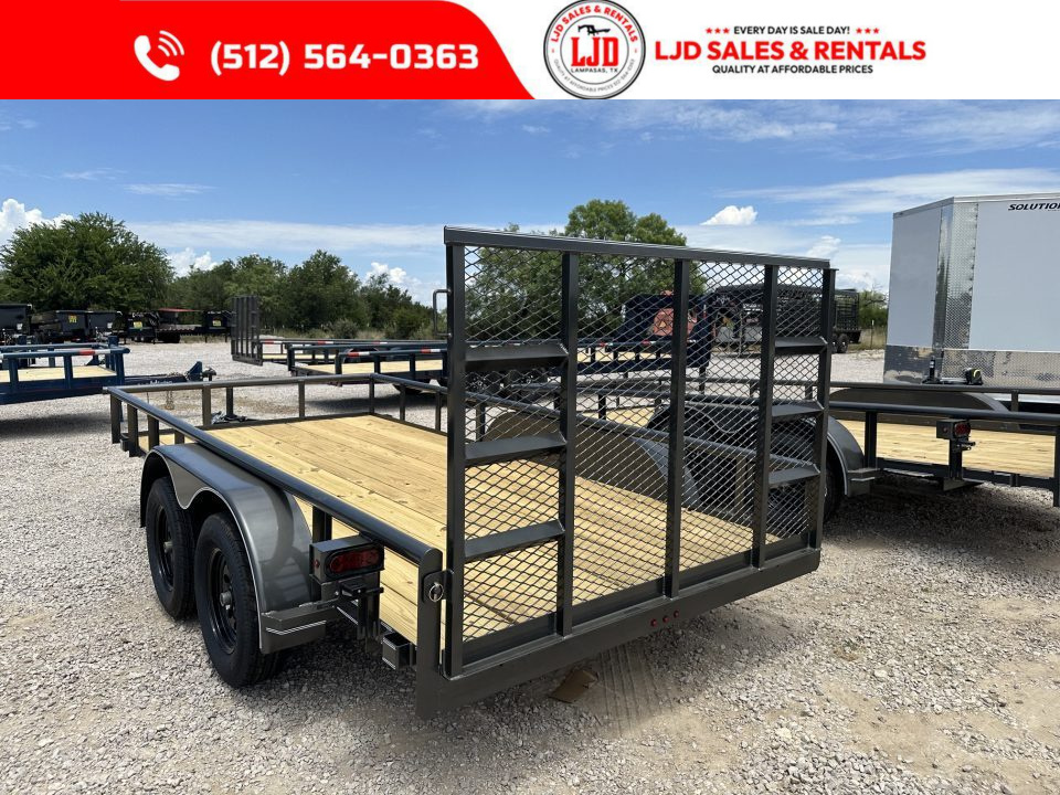 New 2027 Triple R - 77" x 14' - 4' Gate - Utility Trailer