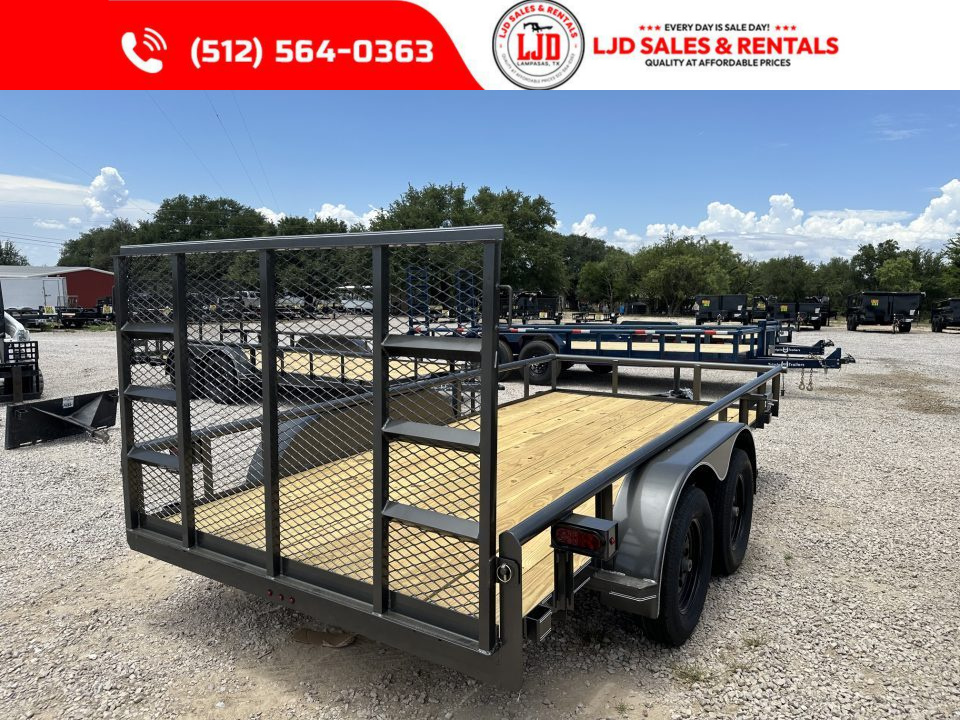 New 2027 Triple R - 77" x 14' - 4' Gate - Utility Trailer
