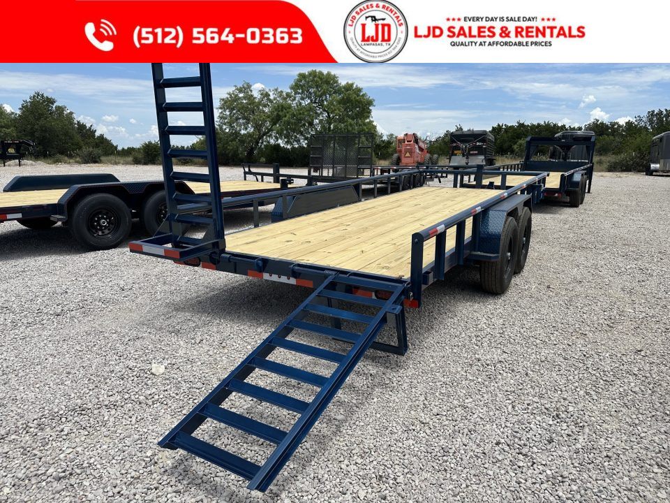 New 2027 Triple R -- 20' Equipment Trailer - 14K GVWR - Dexter Axles