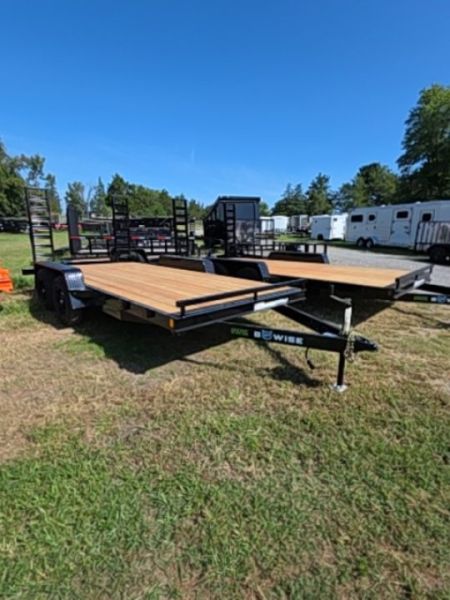 New 2027 BWISE 16ft non cdl flat trailer Flatbed Trailer