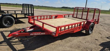 New 2027 PJ Trailers 14' x 83 in. Single 5200# Axle Channel Utility Trailer