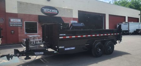 New 7 x 14 Sure-Trac Low-Pro Telescopic Dump Trailer 14k w/ Hydraulic Jack