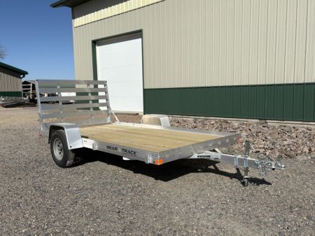New 2027 76 x12' Bear Track Aluminum Utility Trailer - Wood Floor