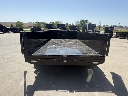 New 2027 Watchdog Black 7'x14' 14k Telescopic Wrangler Dump Trailer