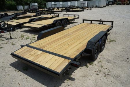 New 2027 MEB 7x20 Open Wood Deck Auto Hauler Car / Racing Trailer