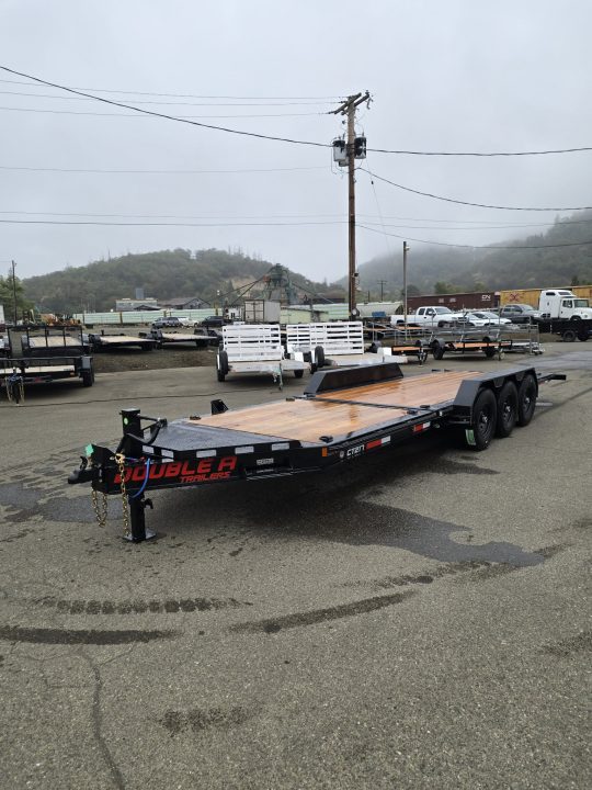 New EQUIPMENT SPLIT TILT 2027 Double A CT217-24 23000 GVWR TRIPLE AXLE TRAILER