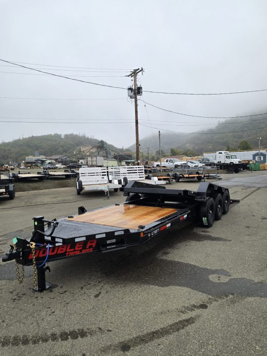 New EQUIPMENT SPLIT TILT 2027 Double A CT217-24 23000 GVWR TRIPLE AXLE TRAILER