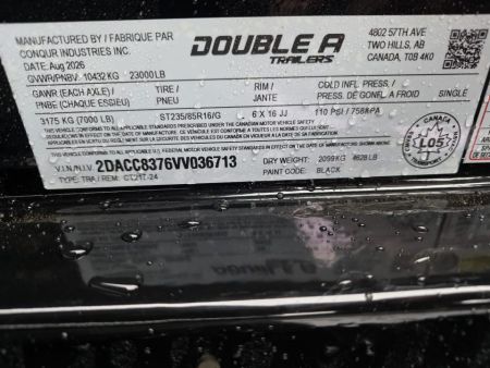 New EQUIPMENT SPLIT TILT 2027 Double A CT217-24 23000 GVWR TRIPLE AXLE TRAILER